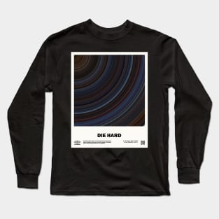 minimal_Die Hard Circular Barcode Movie Long Sleeve T-Shirt